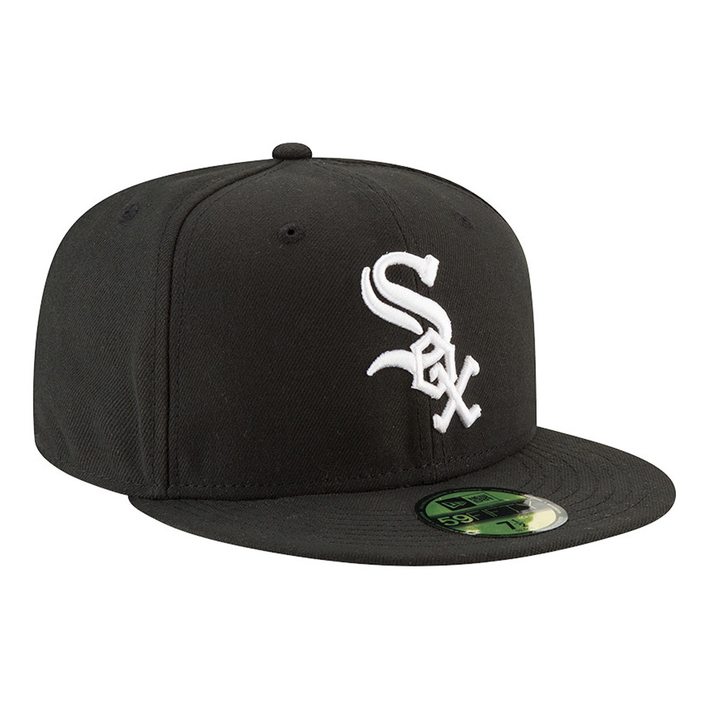 Chicago White Sox Authentic On Field Game Black 59FIFTY Cap
