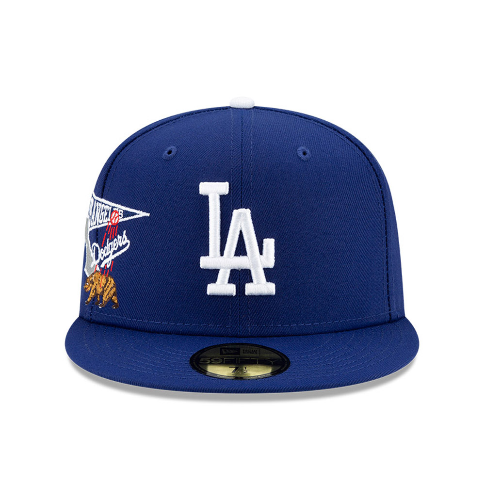 Official New Era LA Dodgers MLB Lips Royal Blue 59FIFTY Fitted Cap  B4726263  New Era Cap FR