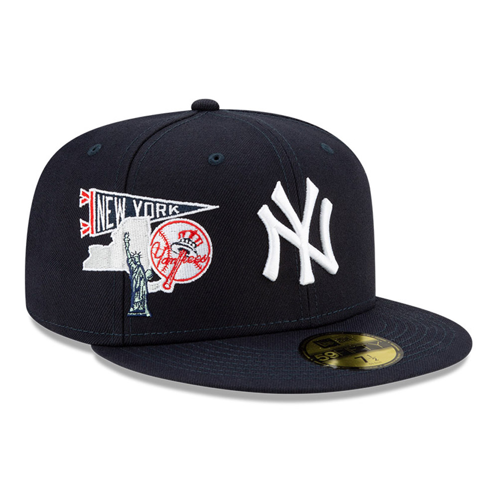 New York Yankees New Era 2000 Subway Series 59FIFTY New Era Fitted Patch Hat Cap Navy 7 3//8