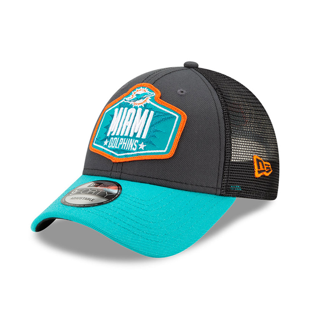 Miami Dolphins NFL Draft Grey 9FORTY Cap