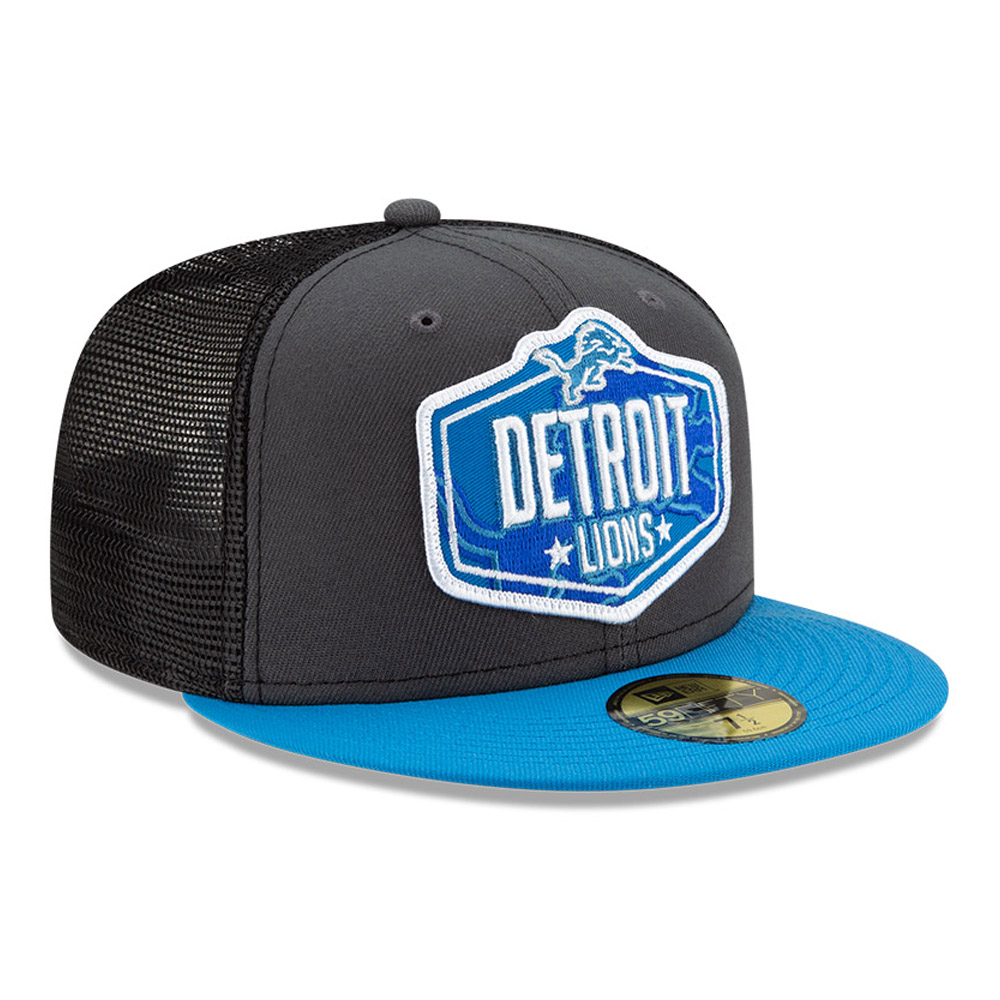 Detroit Lions NFL Draft Grey 59FIFTY Cap