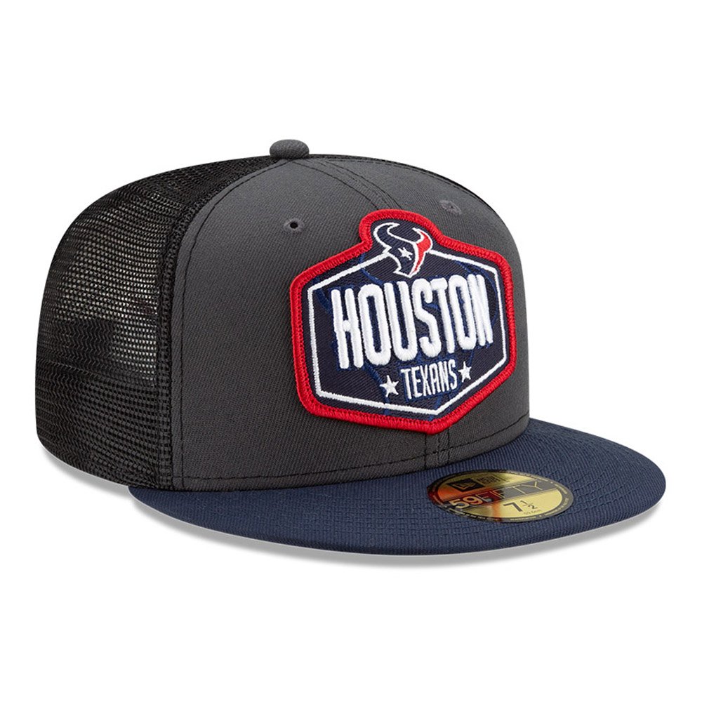 Houston Texans NFL Draft Grey 59FIFTY Cap