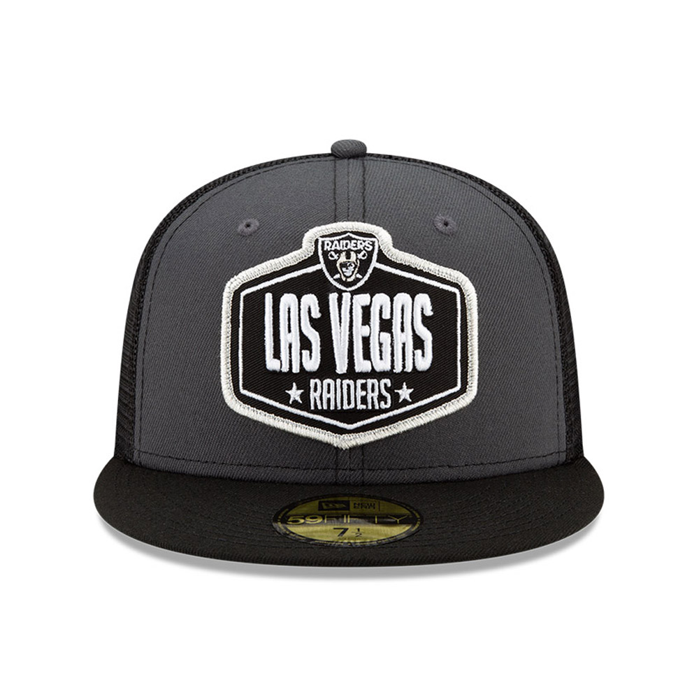 Las Vegas Raiders NFL Draft Grey 59FIFTY Cap