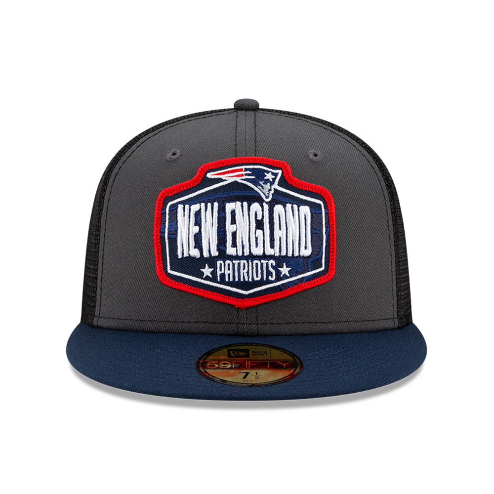 New England Patriots NFL Draft Grey 59FIFTY Gorra