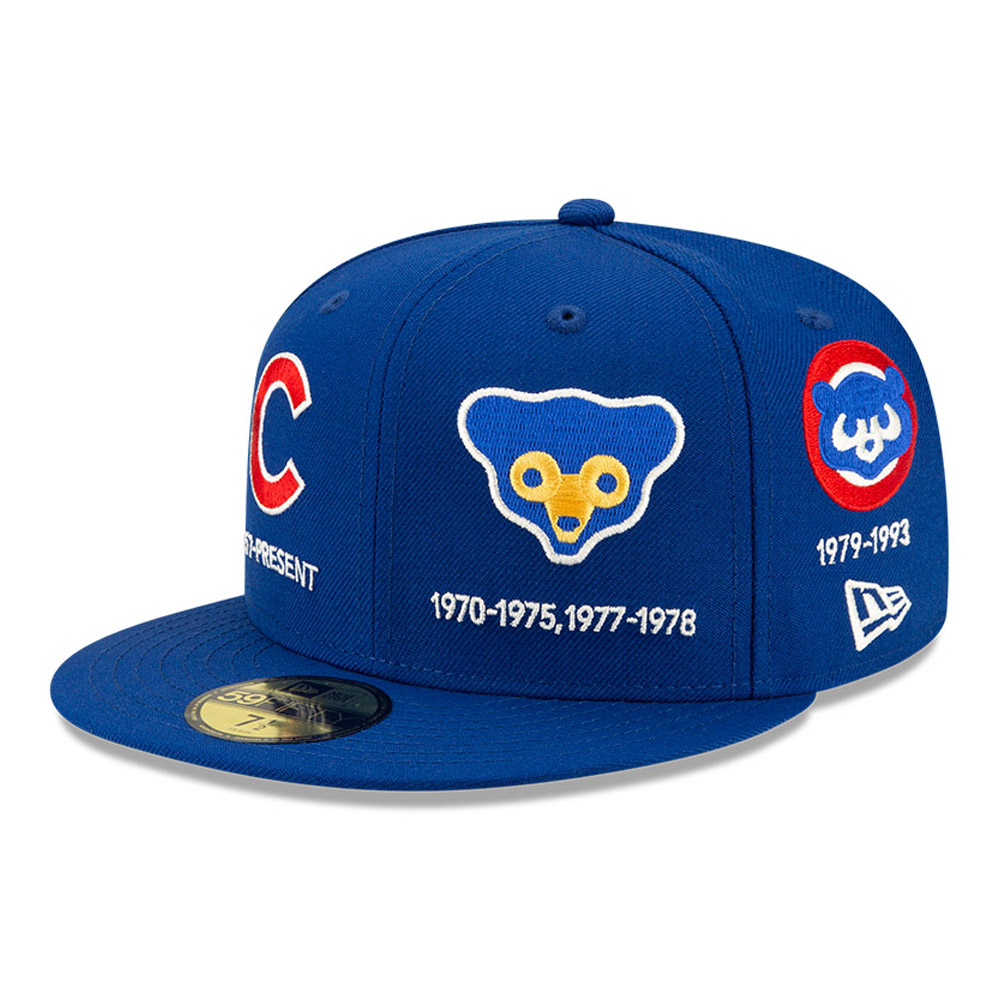 Chicago Cubs MLB Logo Progression Blue 59FIFTY Cap