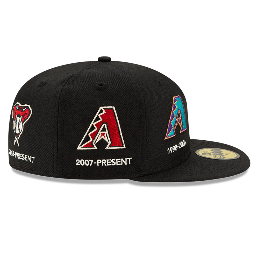 Arizona Diamondbacks MLB Logo Progression Black 59FIFTY Cap