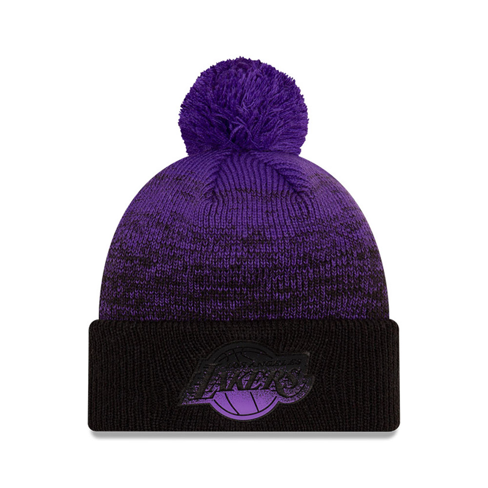 LA Lakers NBA Back Half Purple Beanie Hat