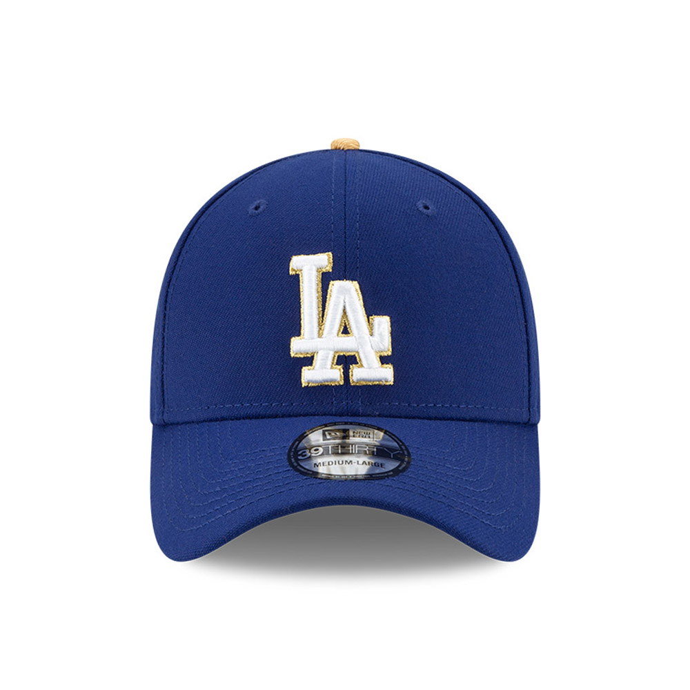 LA Dodgers MLB Gold Blue 39THIRTY Cap