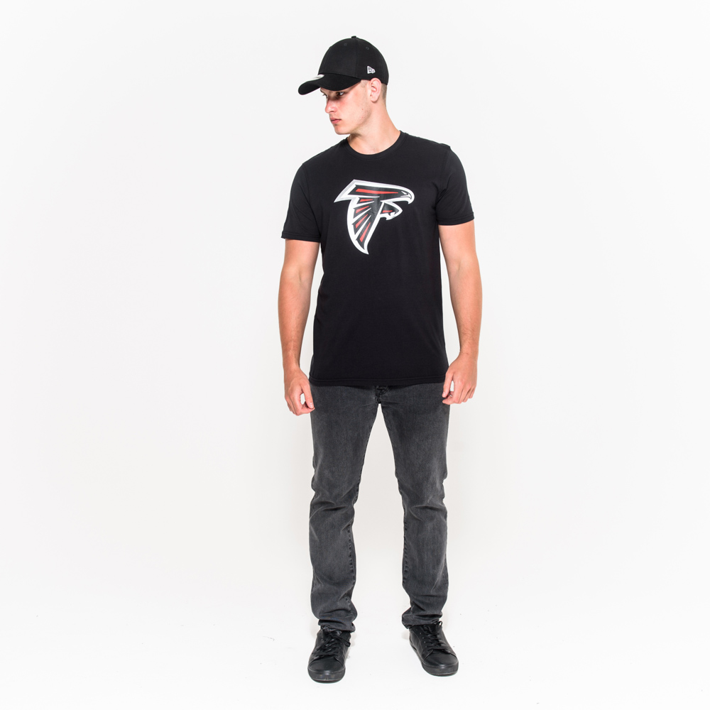 Atlanta Falcons Team Logo Black T-Shirt