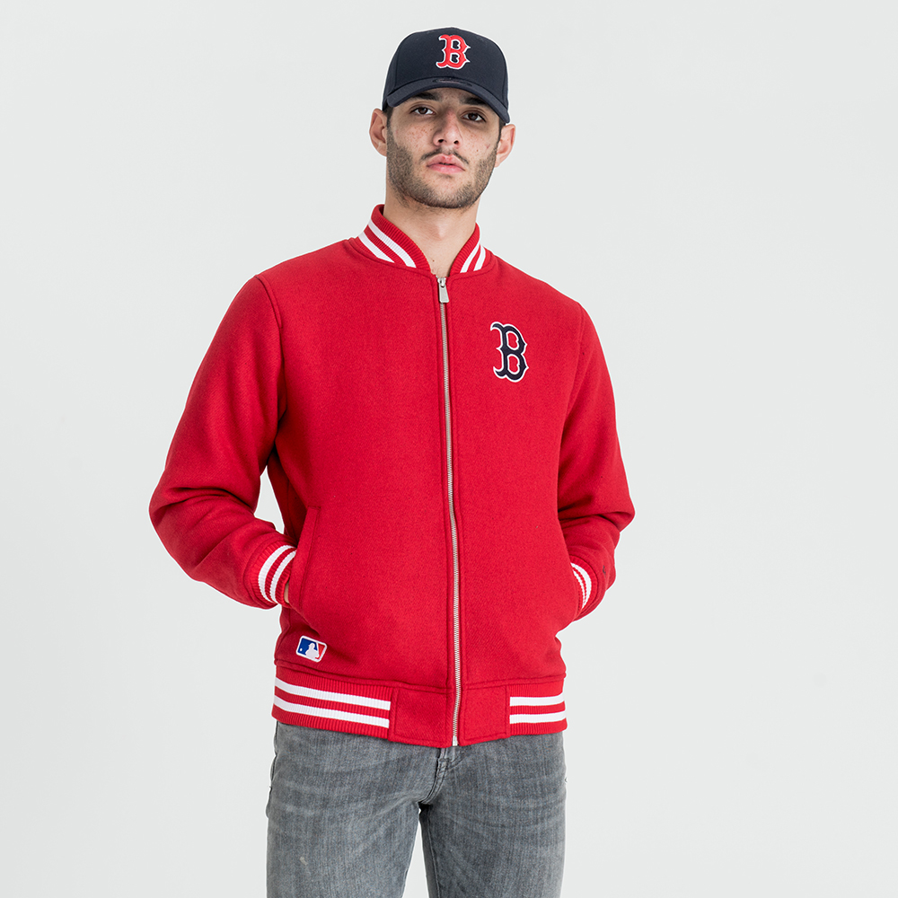Boston Red Sox East Coast Red Bomber Jacket