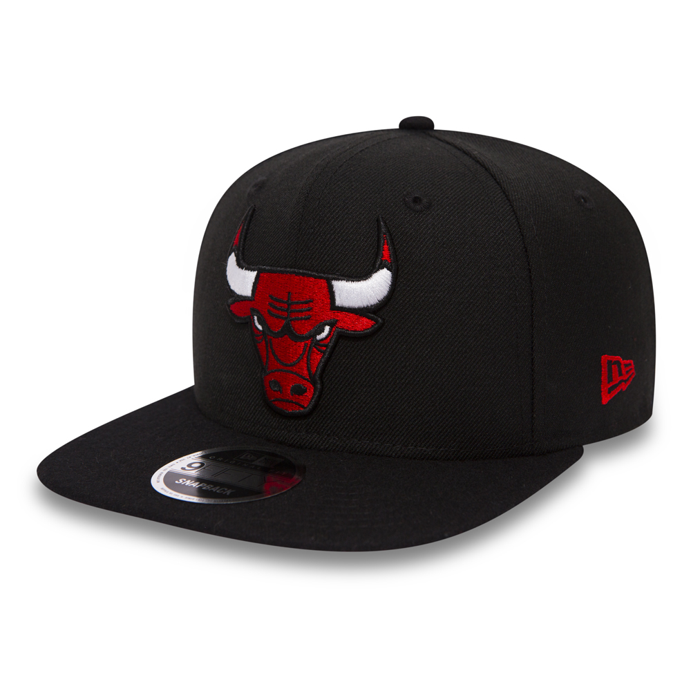 Chicago Bulls Melton Original Fit 9FIFTY Black Snapback