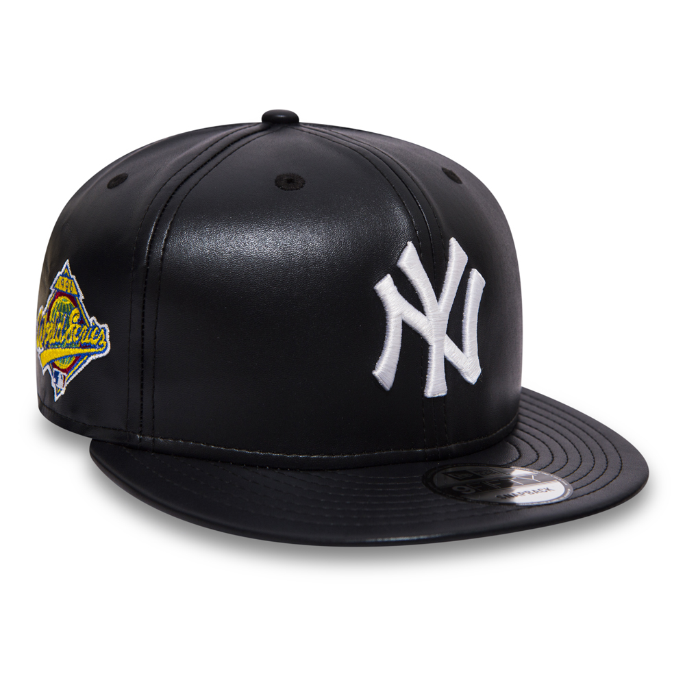 New York Yankees Navy Leather 9FIFTY Snapback