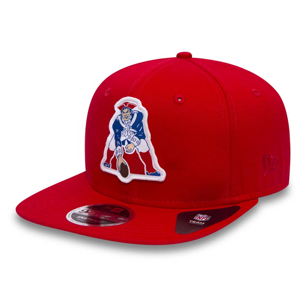 New England Patriots Patch Original Fit 9FIFTY Red Snapback