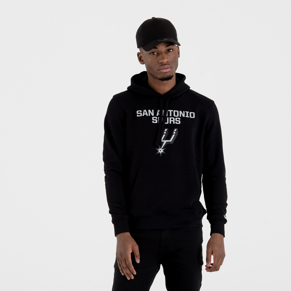 San Antonio Spurs NBA Team Logo Black Hoodie