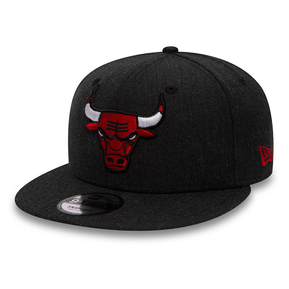 Chicago Bulls Black Heather 9FIFTY Snapback