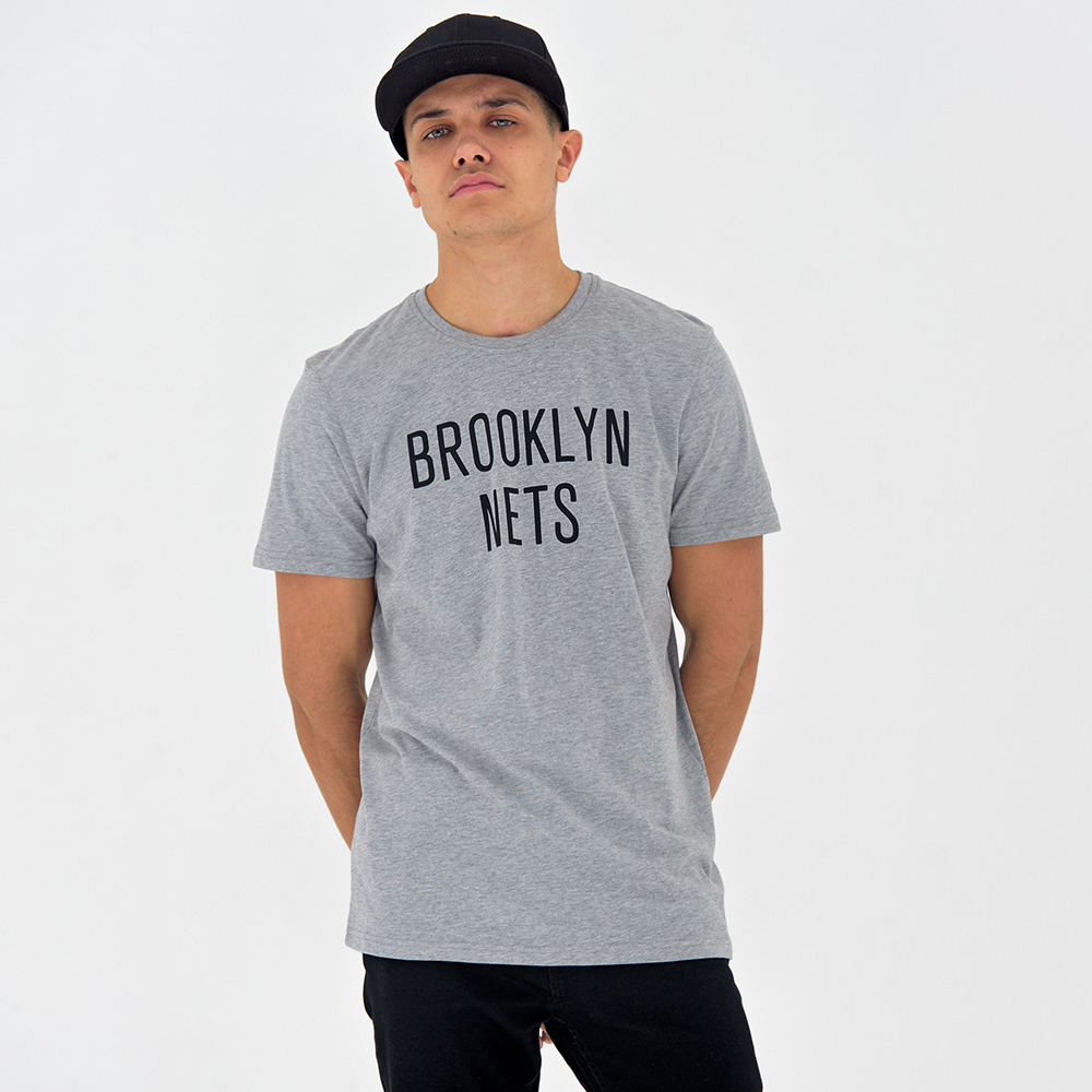 Brooklyn Nets Pop Logo Grey Tee