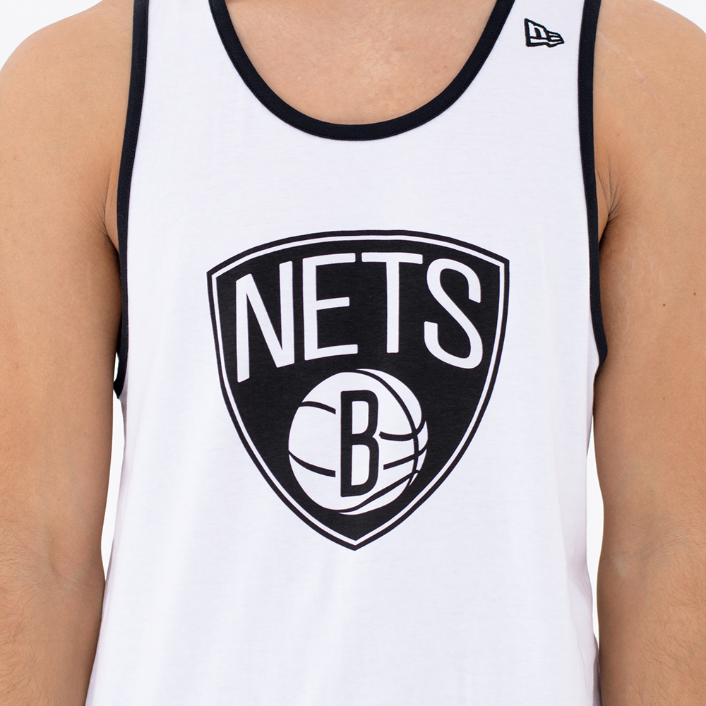 Brooklyn Nets Pop Logo White Tank