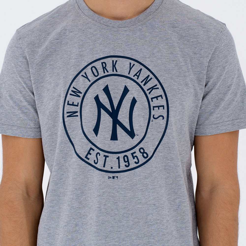 New York Yankees MLB Wheel Grey Tee