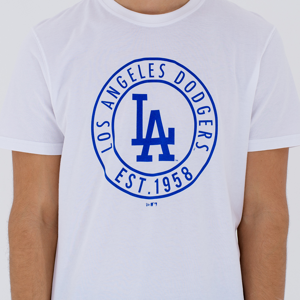 Los Angeles Dodgers MLB Wheel White Tee