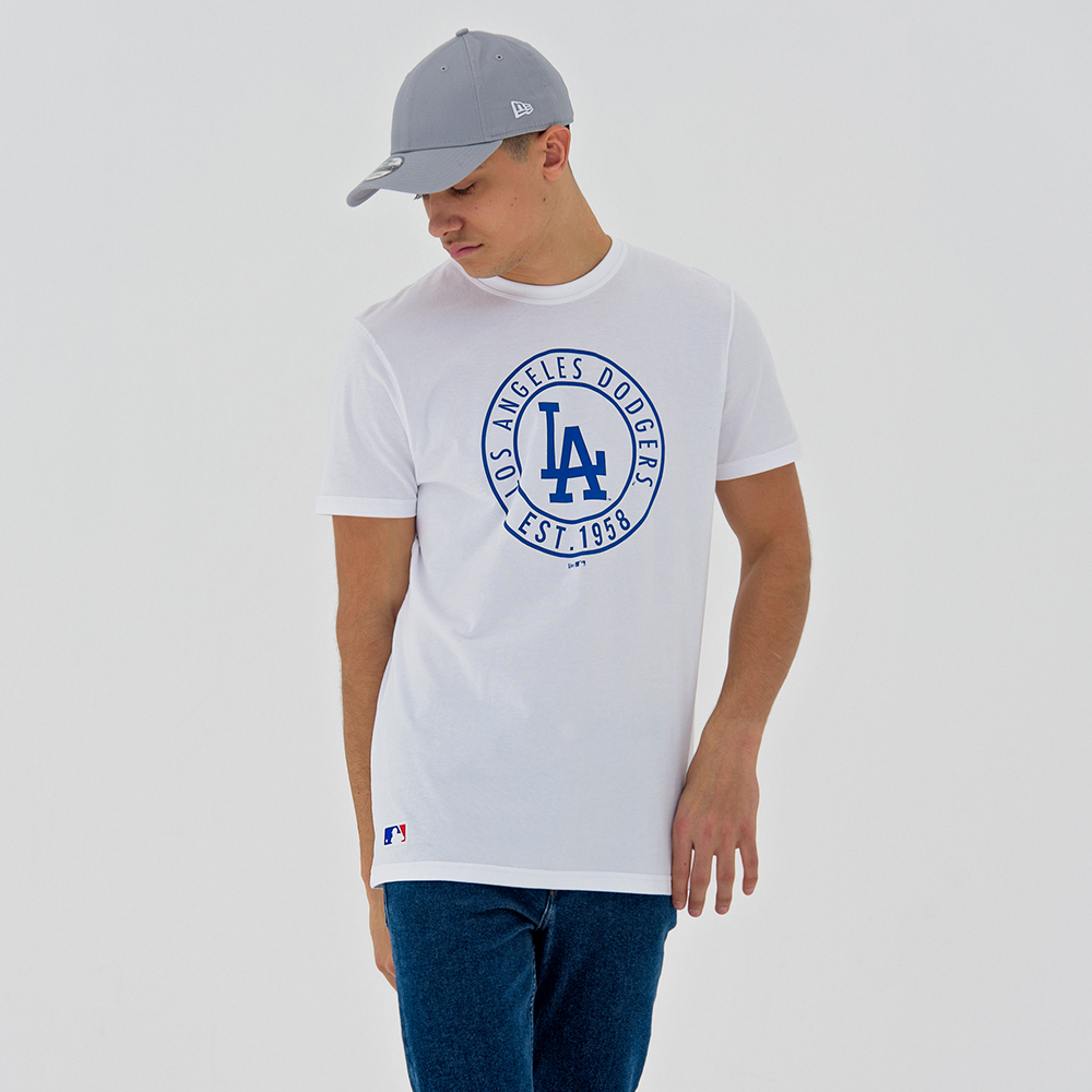 Los Angeles Dodgers MLB Wheel White Tee