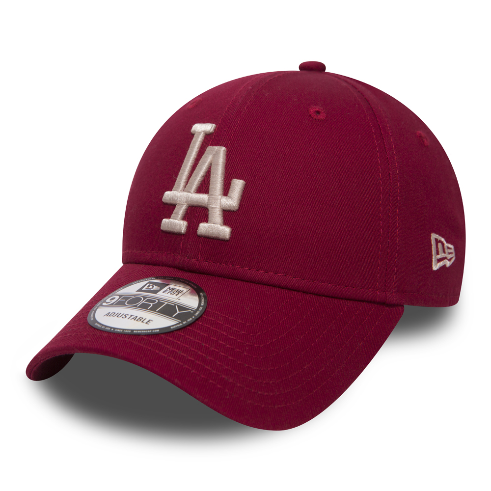 Los Angeles Dodgers Essential 9FORTY, rojo cardinal