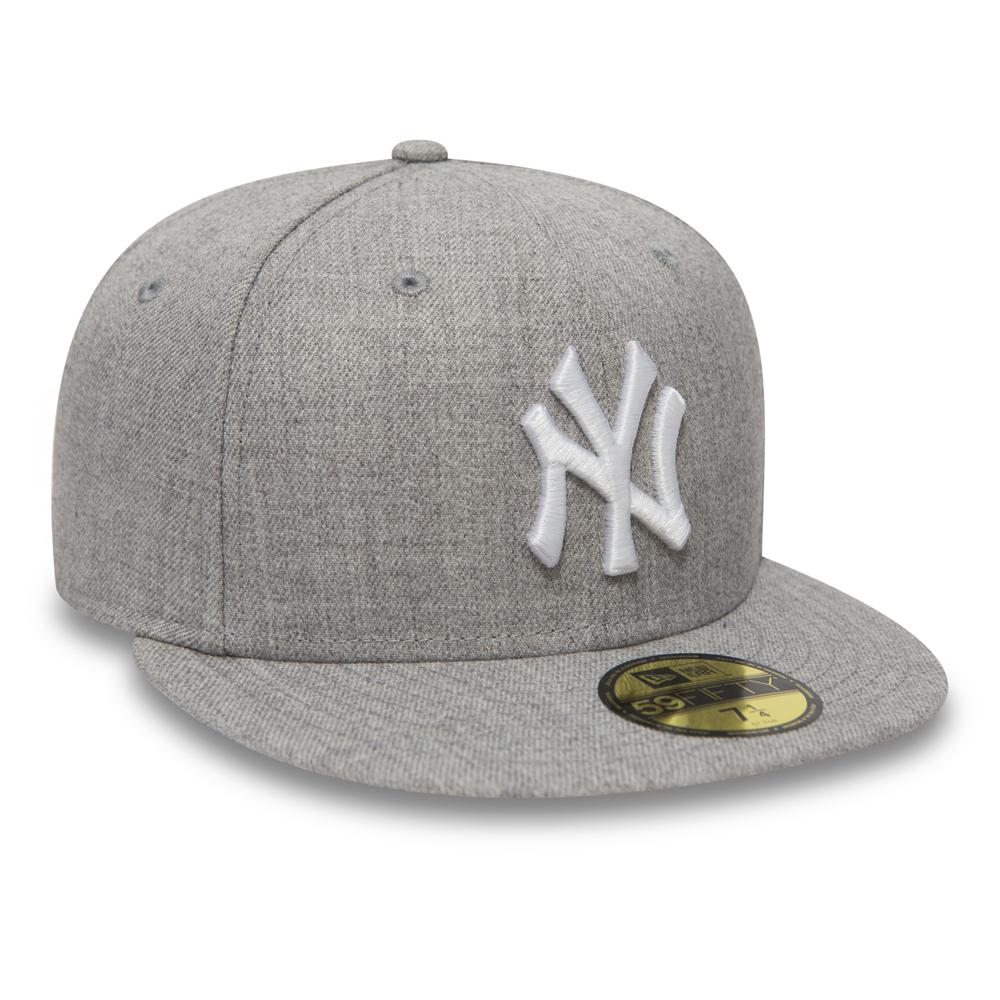 New York Yankees Essential Heather Grey 59FIFTY Cap