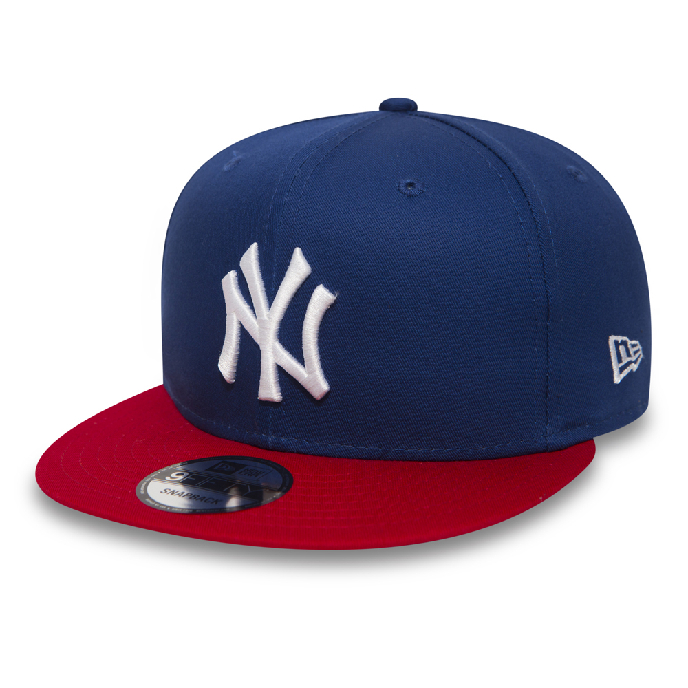 NY Yankees Cotton Block 9FIFTY Blue Snapback