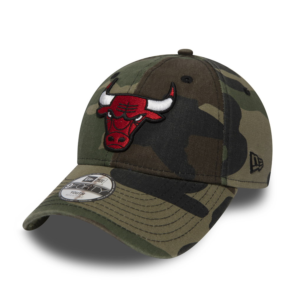 Chicago Bulls Washed Camo Kids 9FORTY