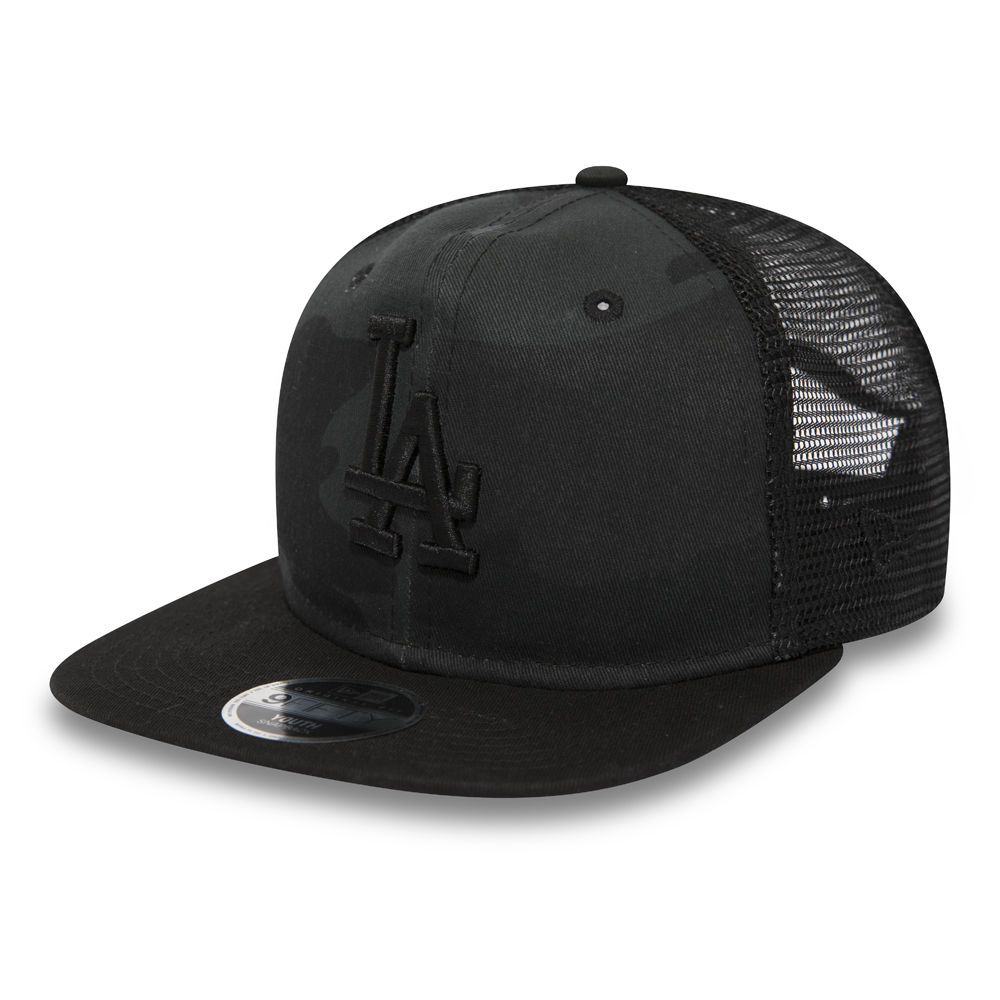 Los Angeles Dodgers Washed Camo Kids 9FIFTY Trucker