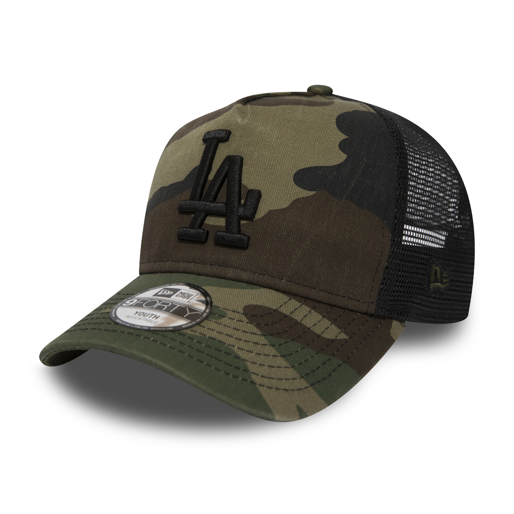 Los Angeles Dodgers Washed Camo Kids A Frame Trucker