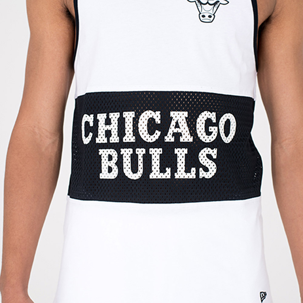 Chicago Bulls Team White Mesh Tank