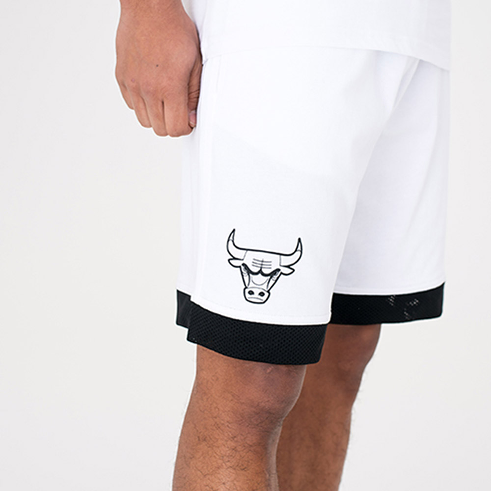 Chicago Bulls Team White Mesh Shorts