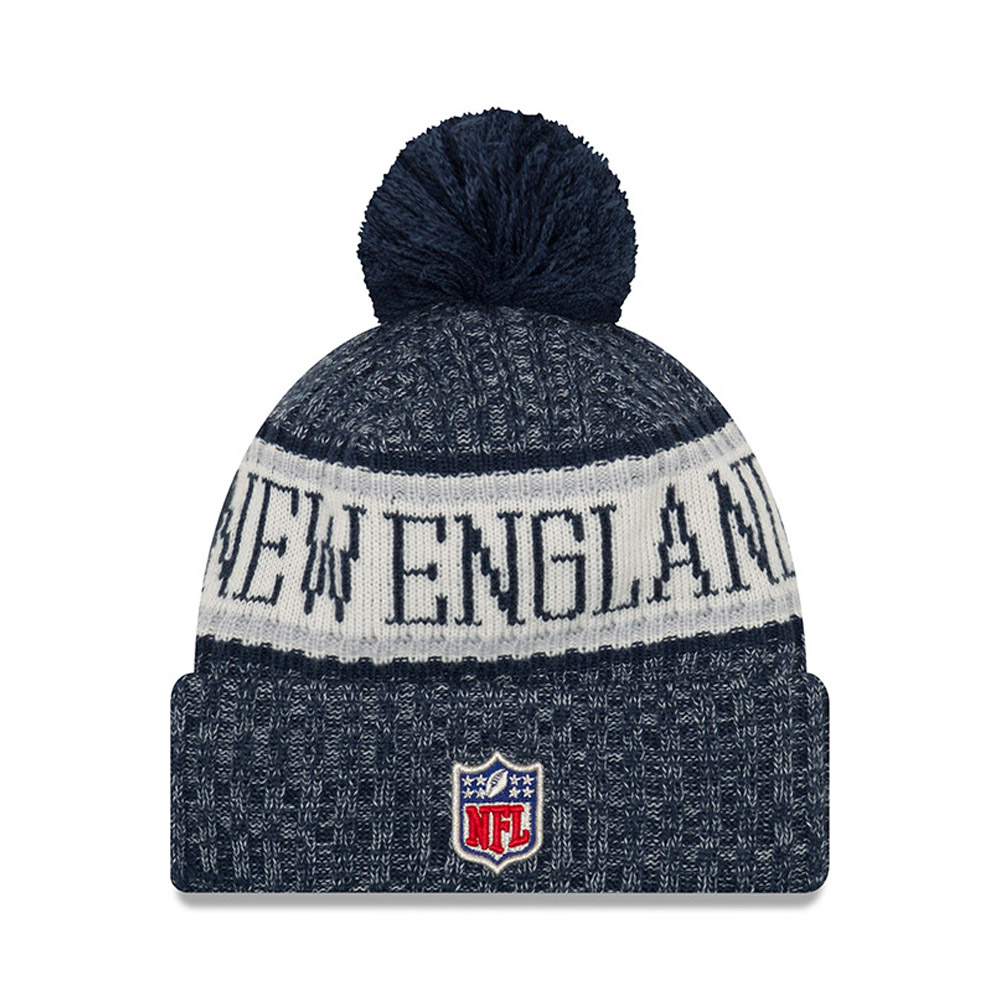 New England Patriots 2018 Sideline Bobble Cuff Knit