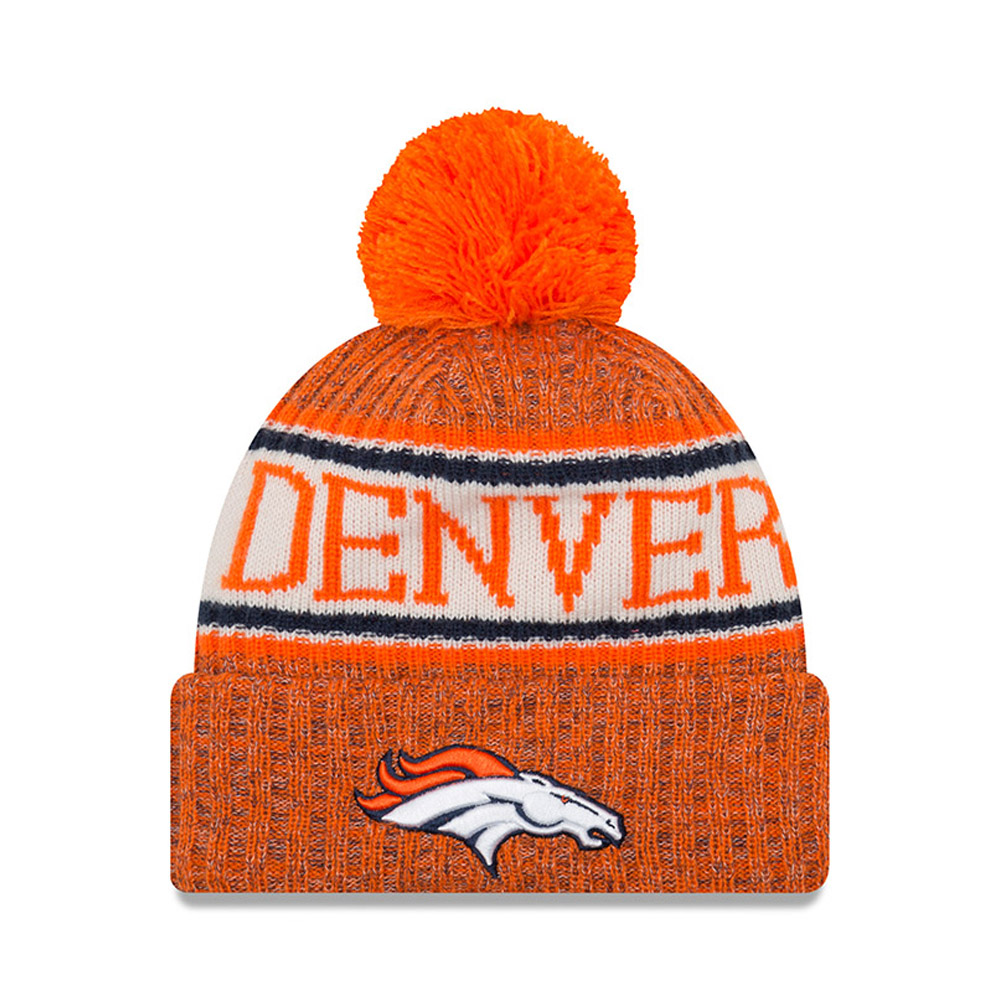 Denver Broncos 2018 Sideline Bobble Cuff Knit