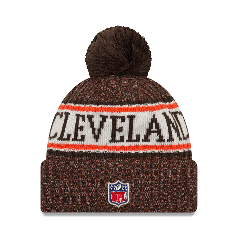 Cleveland Browns 2018 Sideline Bobble Cuff Knit