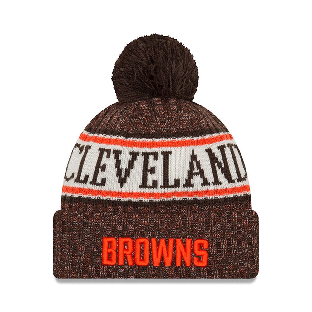Cleveland Browns 2018 Sideline Bobble Cuff Knit