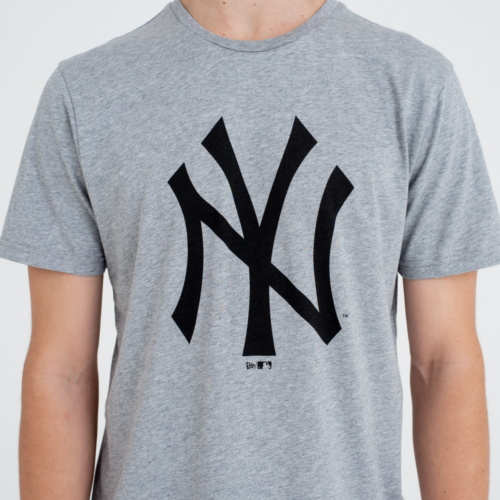 New York Yankees MLB Team Logo Grau T-Shirt