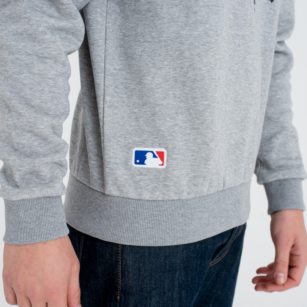 New York Yankees Team Logo Grey Crew Neck Sweatshirt