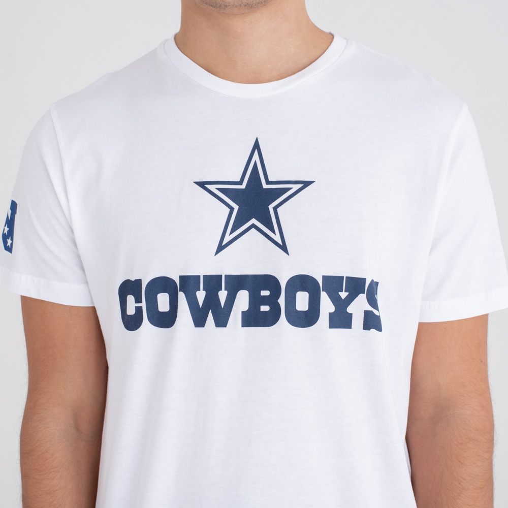 Dallas Cowboys Fan Logo White Tee