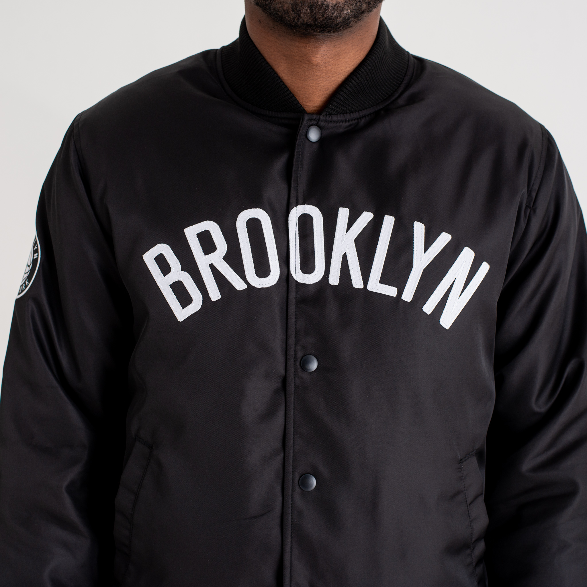 Brooklyn Nets Wordmark Varsity Jacket