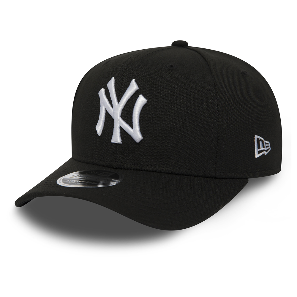 Official New Era New York Yankees Black 9FIFTY Stretch Snap Cap A4253 ...