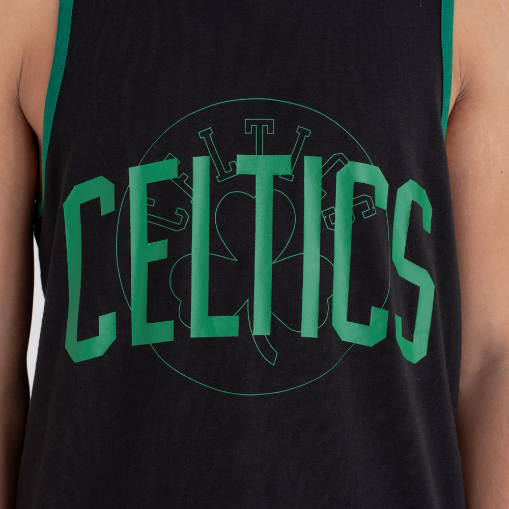 Boston Celtics Double Logo Black Tank
