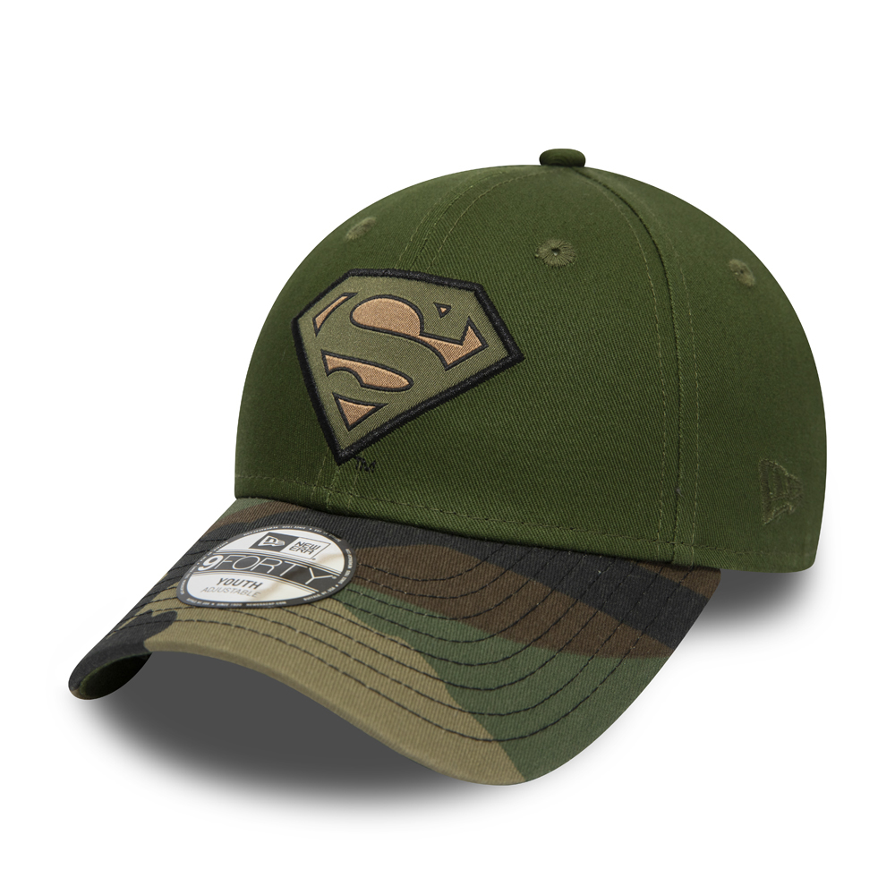 Superman Kids Woven Patch Woodland Camo 9FORTY