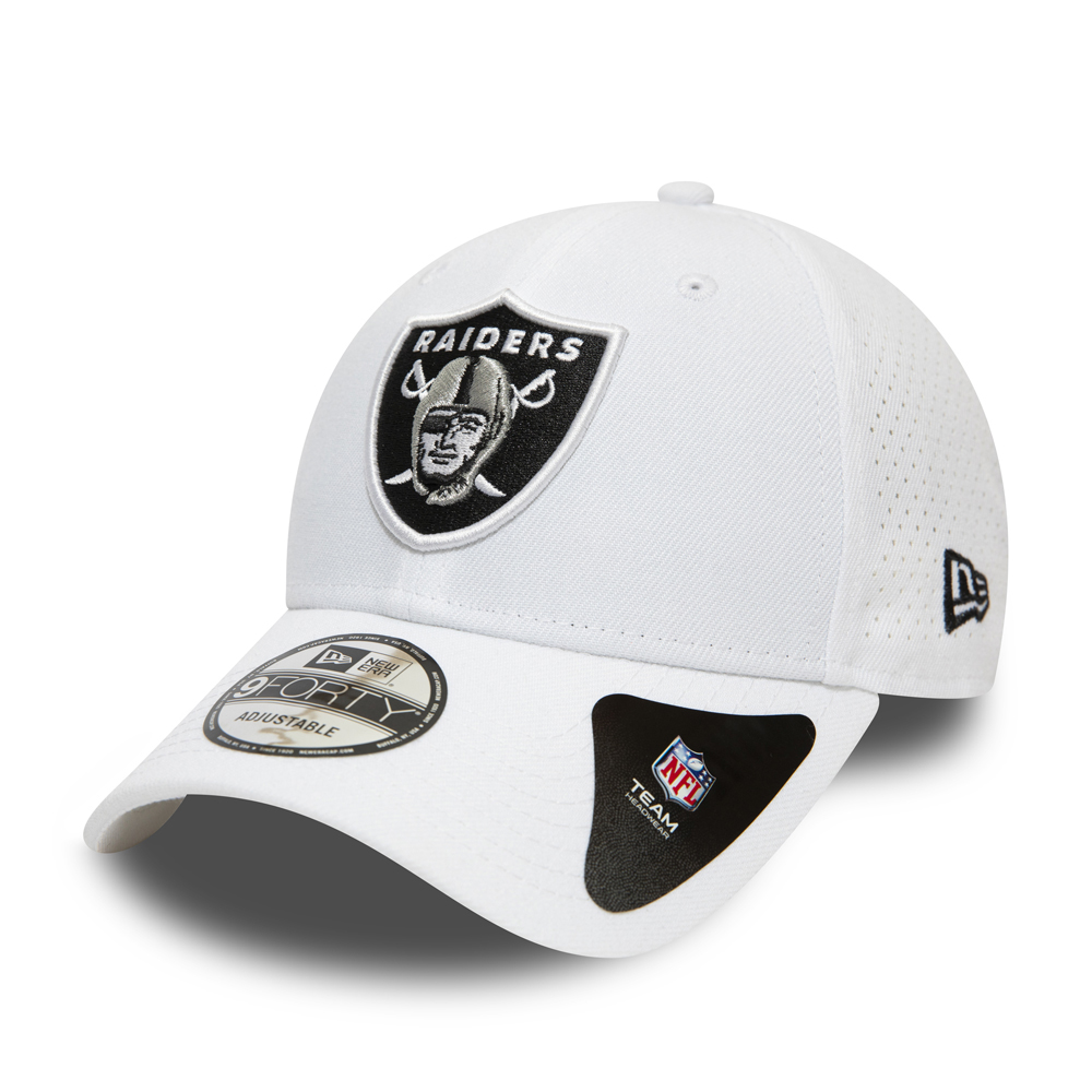 Las Vegas Raiders Polyester Perforated White 9FORTY Cap
