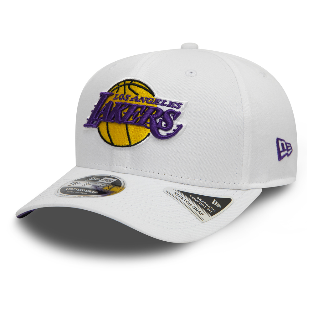 Los Angeles Lakers Stretch Snap Official Team Colour White 9FIFTY