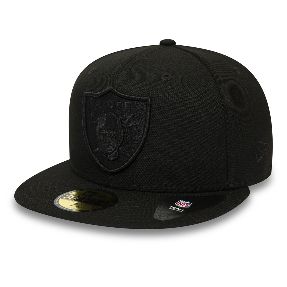 Las Vegas Raiders NFL Tonal Official Team Colour Black 59FIFTY Cap