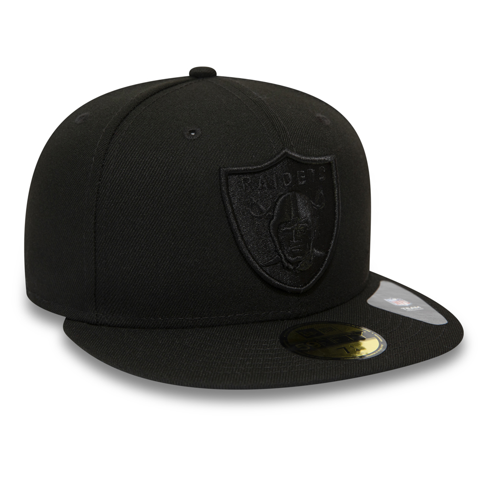 Las Vegas Raiders NFL Tonal Official Team Colour Black 59FIFTY Cap