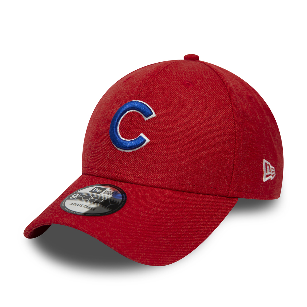 Chicago Cubs Heather Red 9FORTY Snapback Cap