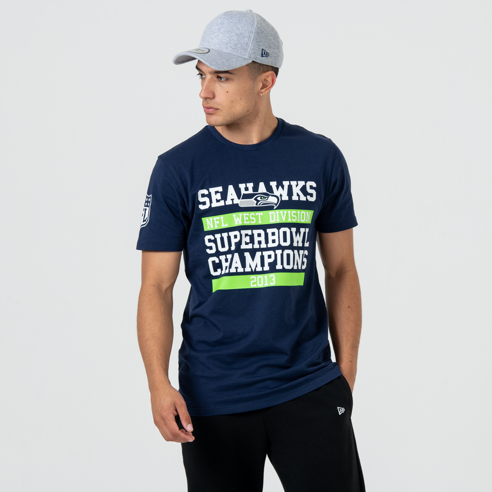 Seattle Seahawks Large Graphic Blue Tee