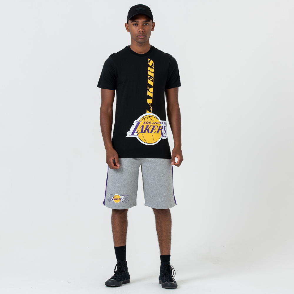 LA Lakers Logo Black T-Shirt | New Era Cap Co.